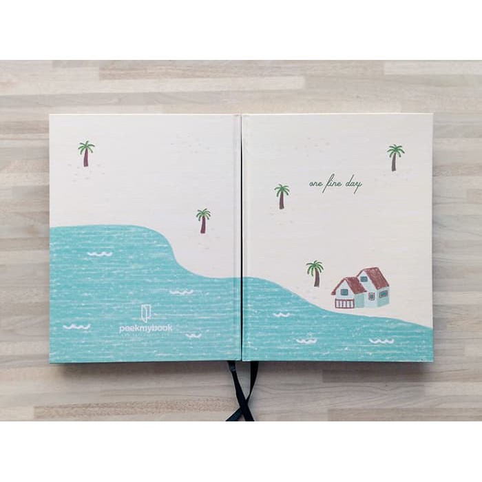 

Buku Agenda 2019 / weekly planner 2019 / buku diary / notebook / beach motif / kado / gift (a27)