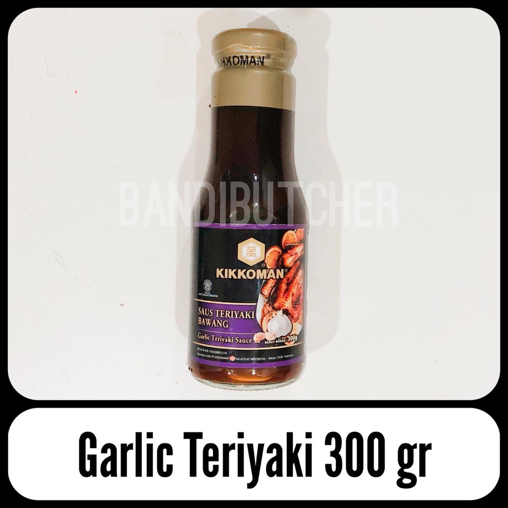 Kikkoman Garlic Teriyaki Sauce - Saus Teriyaki Bawang Halal Kikkoman