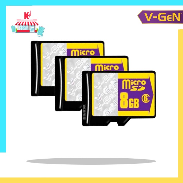 Vgen Memory Card  8GB Class 6 Memori Hp Kartu Micro SD