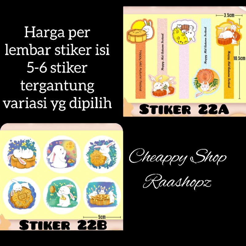 1 lembar Stiker Segel Mooncake stiker mooncake Stiker kue bulan Stiker Box Kue Bulan Stiker Box hamp