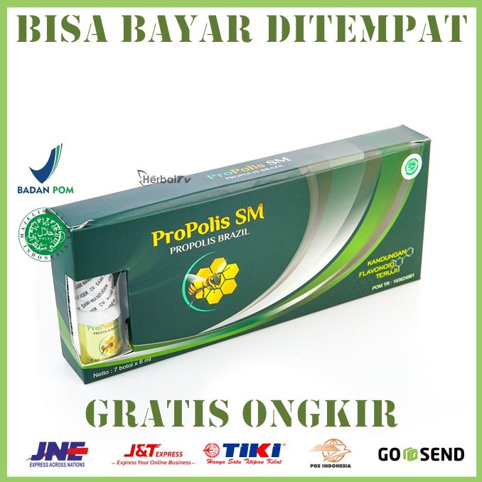 Obat Herbal Flu Propolis Sm Brazil 100% Asli