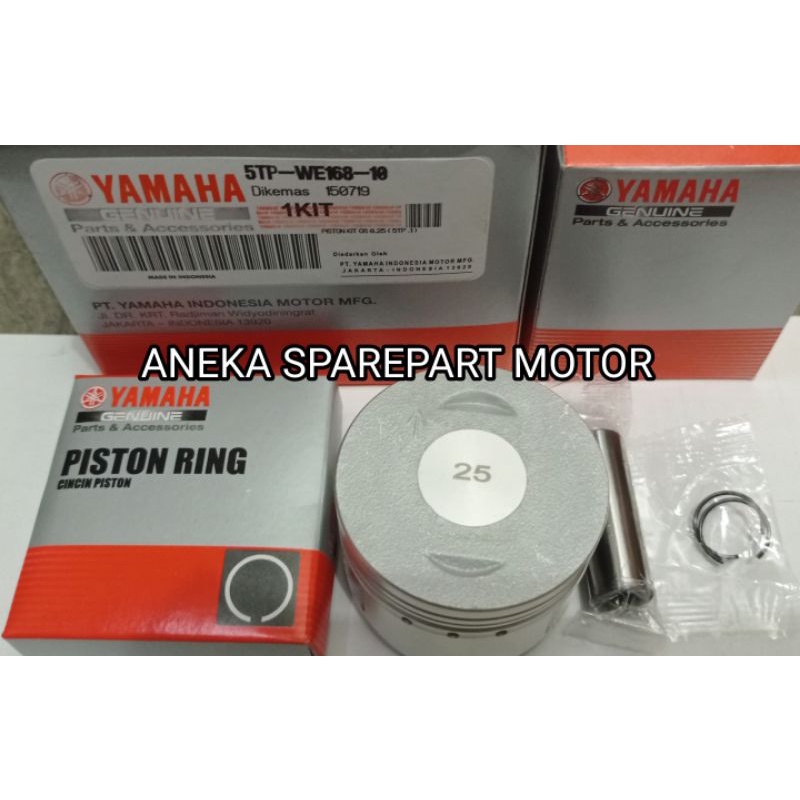 PISTON KIT YAMAHA JUPITER Z VEGA R OS 0,25 SEHER JUPITER Z VEGA R OVERSIZE 25 5TP