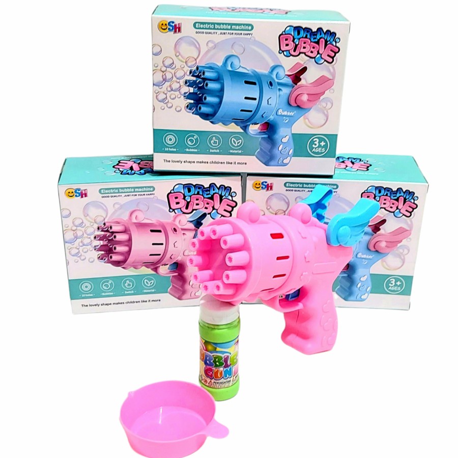 [BUBBLE ANGEL] Mainan Anak Pistol Gelembung Sabun Otomatis 10 Mata - Bubble Angel Gun WINGS