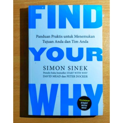 Buku Find Your Why by Simon Sinek - Original Bahasa Indonesia - Self Development/Improvement