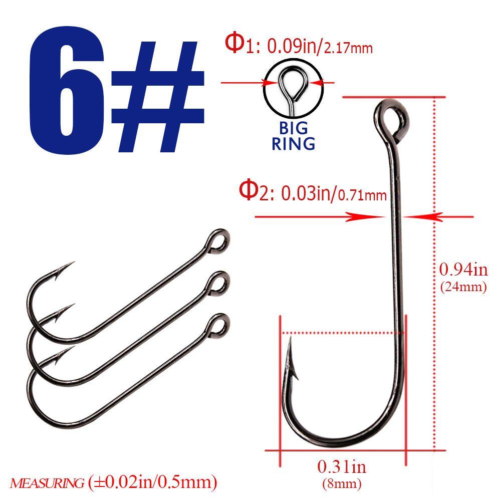 Quinton Memancing Kait Baja Karbon Tinggi Aksesori Memancing Cacing Kait Umpan Kail Pancing Terbang Memancing Aksesoris Jig Hook