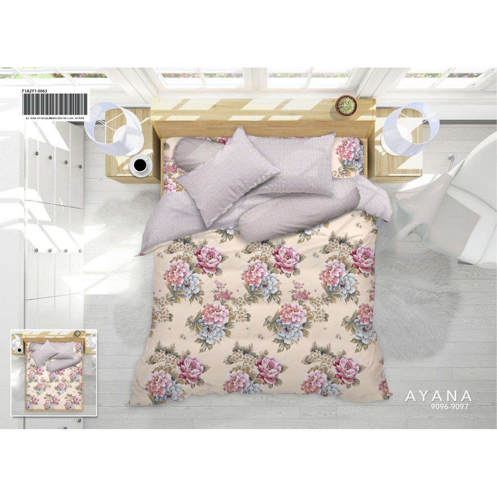 Sprei ALL NEW MY LOVE 180x200 / 160x200 / 200X200 Tinggi 30 Avanti Daisy Nania Nigella Triangles Autumn Bellamy Flore Forest Kyra Luisa Mabel Paola Winter Farah - Super King Queen T30 SP