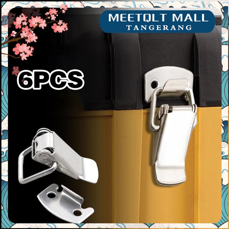 6PCS  304 Kunci Koper / Kancing Kunci Stainless Loaded Toggle Latch Catch Hasp / kunci box spring case