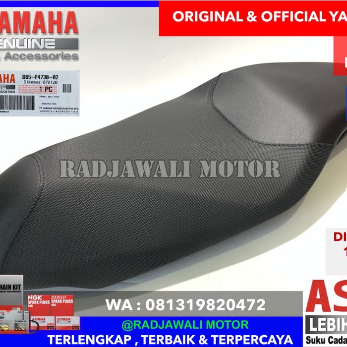 SADEL JOK AEROX 155 HITAM ASLI ORIGINAL YAMAHA B65-F4730-02