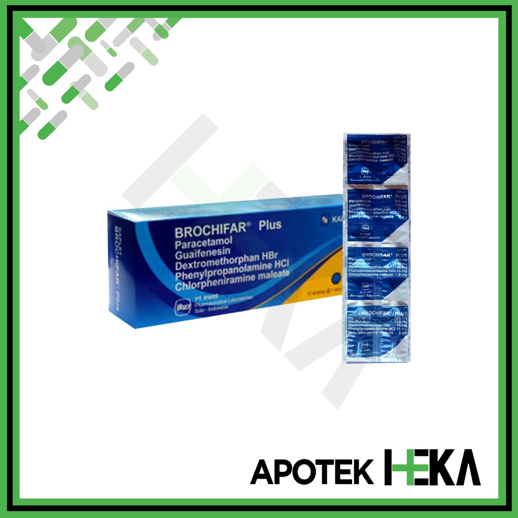 Brochifar Plus Box isi 10x10 Tablet - Obat Batuk Berdahak (SEMARANG)