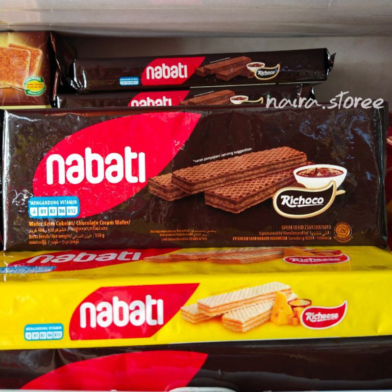 Nabati Wafer Coklat 130gr / Nabati Wafer Keju 130gr