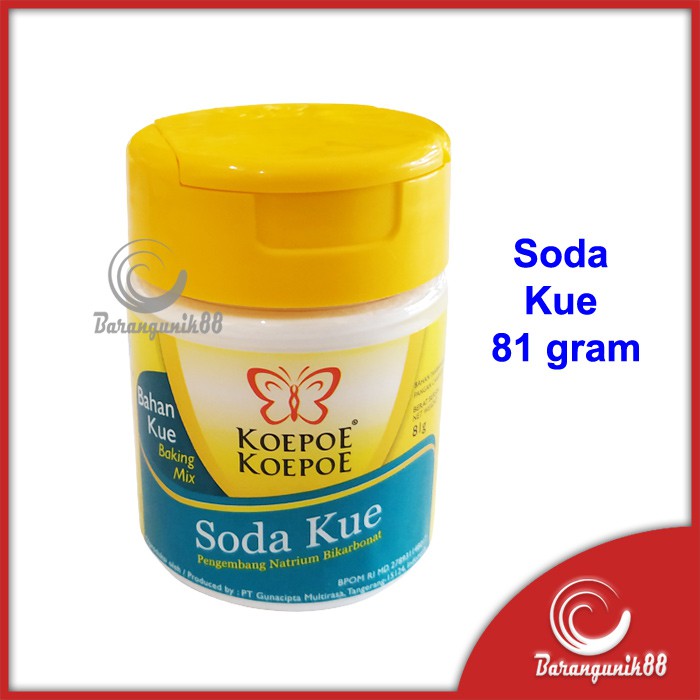 Koepoe Koepoe Soda Kue Pengembang Kue 81 gram Bahan Kue Baking Mix Kupu Kupu