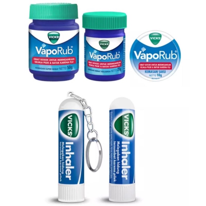 vicks vaporub/ inhaler  pereda pilek hidung tersumbat