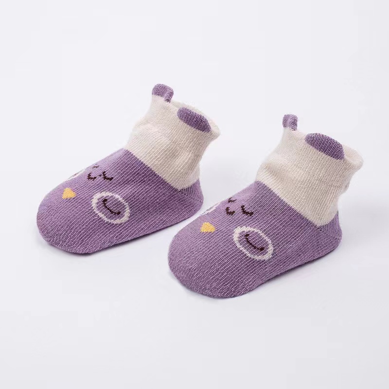 [1KG 65PCS] LBS  Kaos Kaki Pendek Anak Bayi Bahan Katun Kaus Kaki Karakter Lucu Model Korea Import Murah / Animal