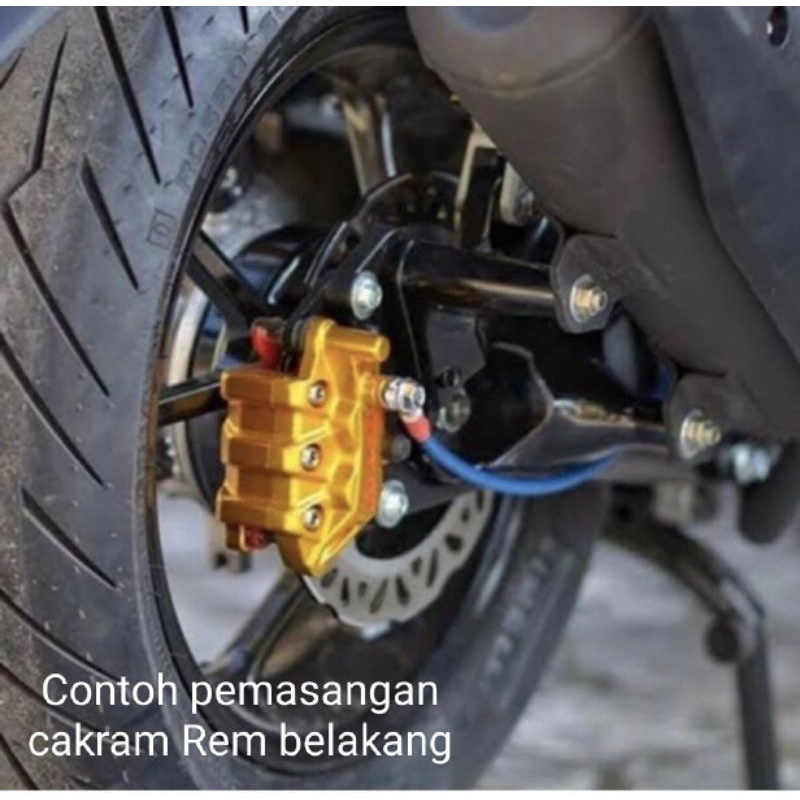 Paket set Adaptor Cakram Belakang Aerox155/Cakram Adaptor Belakang Aerox pnp