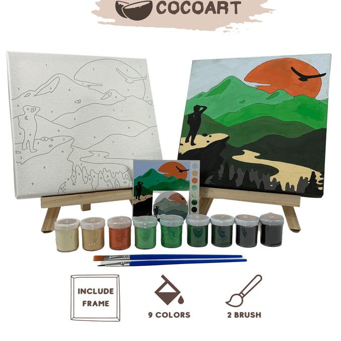 

SALE Paint By Number Kit [ Mountain View ] - Cocoart.id I Kanvas 20 x 20 cm/CAT AKRILIK SET/CAT AKRILIK SET 24 WARNA/CAT AKRILIK PASTEL/CAT AIR/CAT AIR LUKIS SET/CAT AIR GIOTTO/KUAS LUKIS 1 SET/KUAS LUKIS KECIL/KUAS LUKIS LENGKAP/KANVAS LUKIS/KANVAS LUKIS