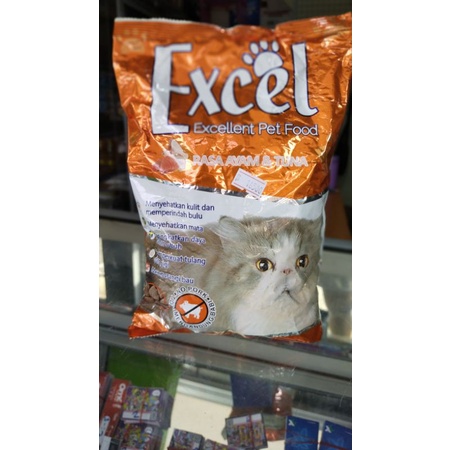 Makanan kucing EXCEL kitten/adult 500gr