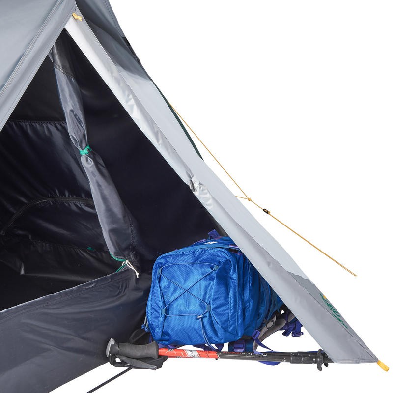 QUECHUA Quickhiker Tenda Trekking Fresh &amp; Black Untuk 2 Orang