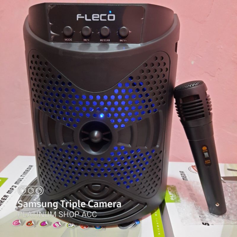 SPEAKER BLUETOOTH FLECO F622/F625 SUBWOOFER 6,5INC/SALON AKTIF PORTABLE RADIO FM/SPEAKER TABUNG WIRELESS