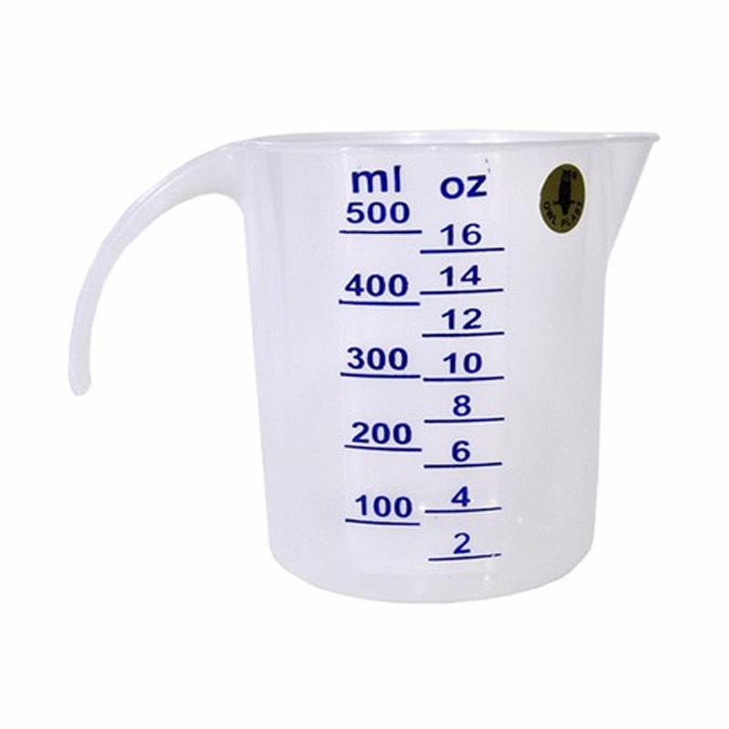 Gelas Ukur 500 ml plastik / Gelas Takar 500 ml / Gelas Ukur Plastik