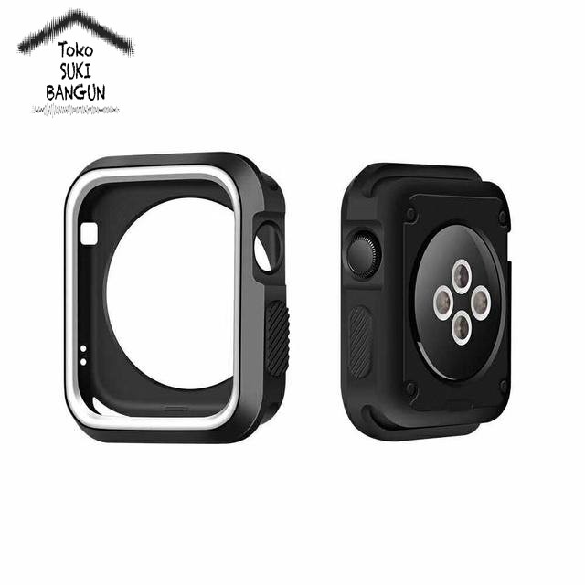 Apple Watch 3 2 1 Case 38mm 42mm Rubber SPORT MODEL Cover Pouch Protector Silicone