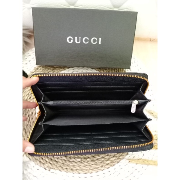 DOMPET GUCCI PANJANG 1 RESLETING FREE BOX ..