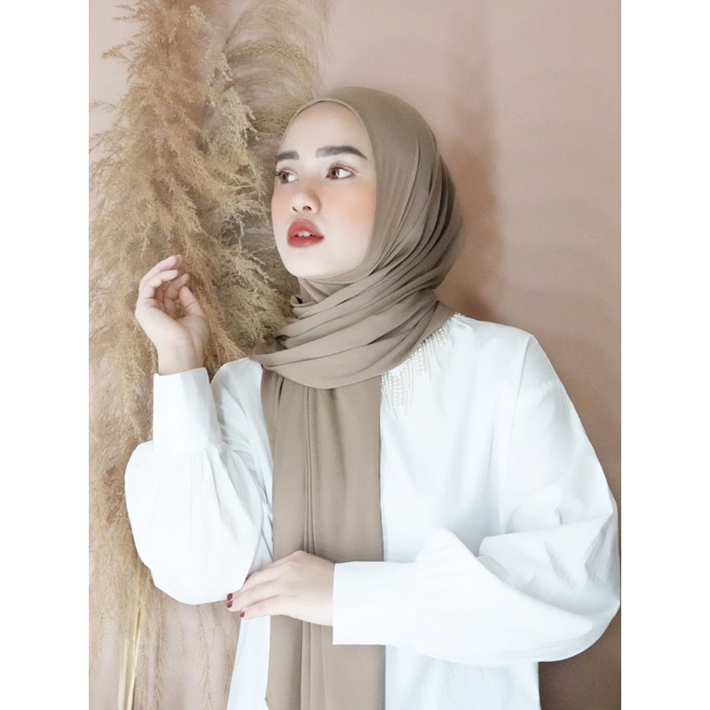 PASHMINA INSTAN BERGO Aira Bahan Korean Jersey