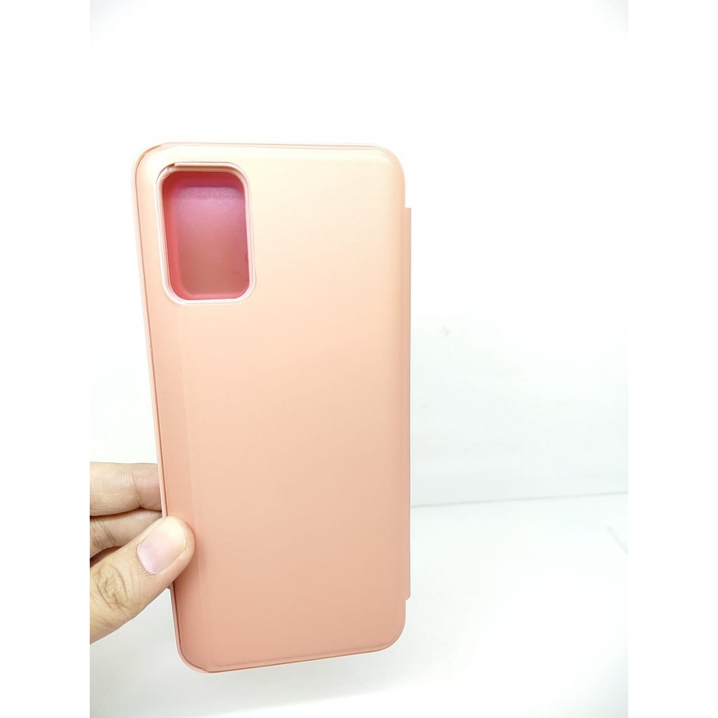 Flip Mirror Samsung A02S A027F 6.5 inchi Clear View Standing Cover AUTOLOCK Smart View