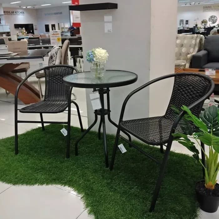 Ready -  Perlengkapan Rumah / Meja Teras Dan Kursi (1 Set) - Putih