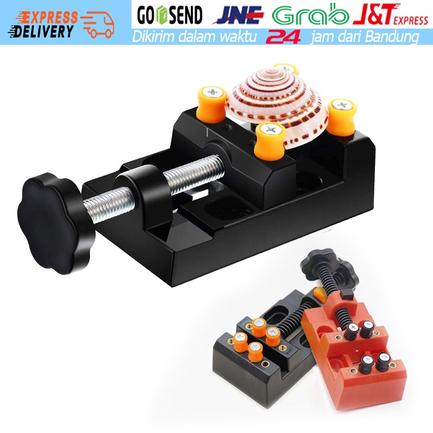 Catok Ragum Clamp Klem Holder Meja Tanggem Kecil Mini Jaw Bench Vise Alat Penjepit Untuk Bor