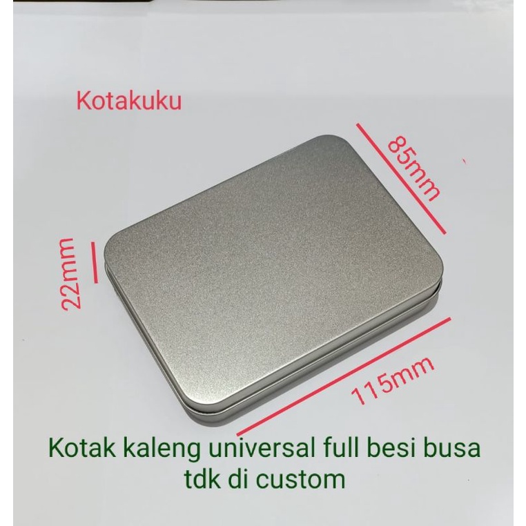 kotak kaleng besi besar universal USB tanpa jrndela