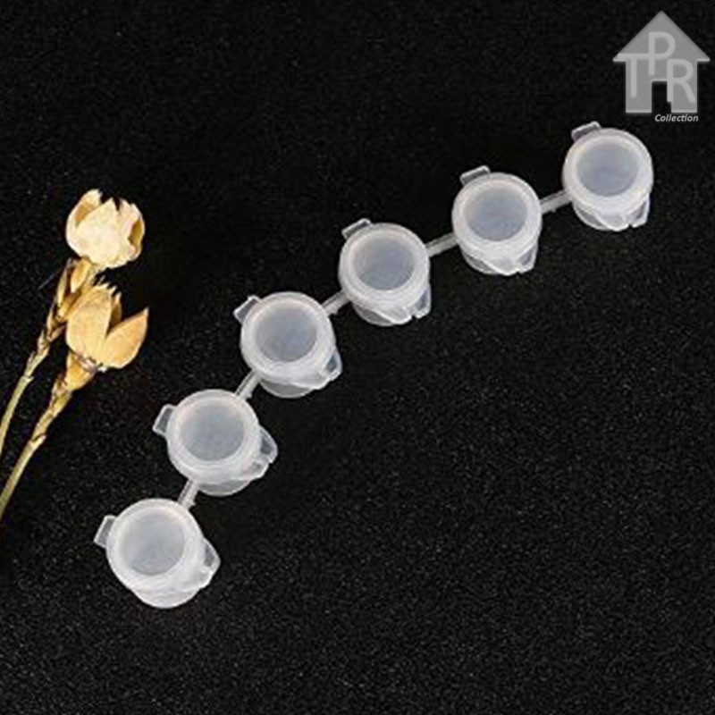 Empty Container Strip | Pot Cat Plastik Renteng - 6 x 5ml. - GROSIR