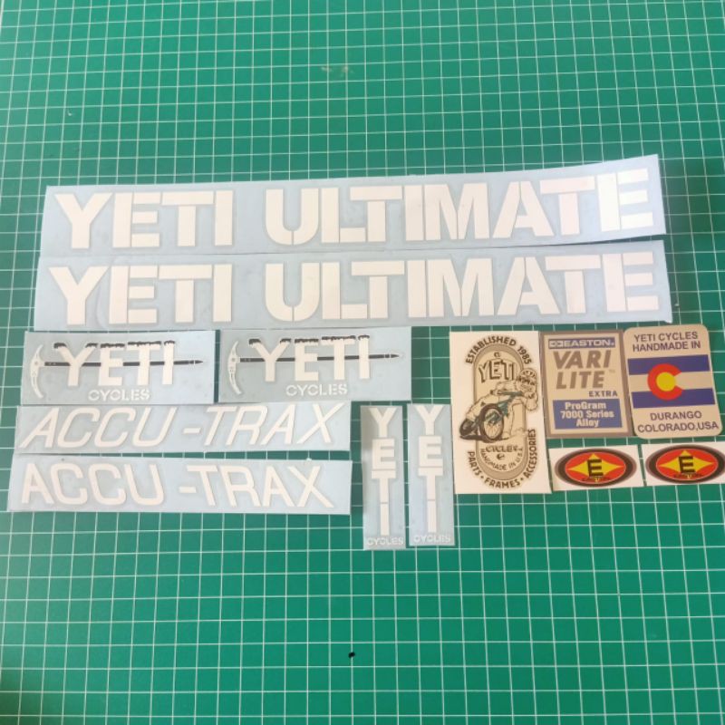 stiker sepeda Yeti ultimate