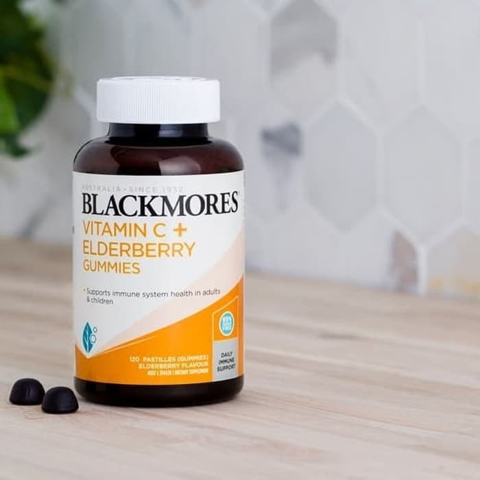 BLACKMORES Vitamin C + Elderberry Gummies (120 GUMMIES)