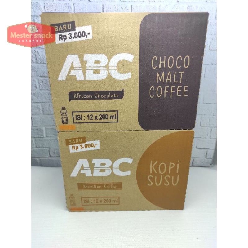 

Kopi ABC Botol 200 ml (1 dus isi 12 botol)