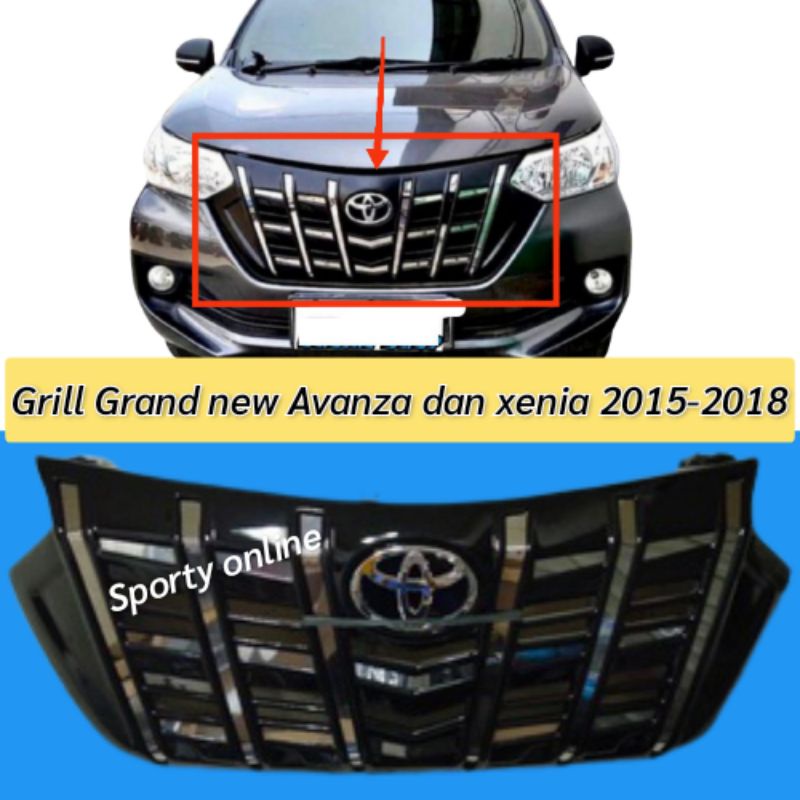 grill grand avanza dan great xenia 2015-2018 model alphard