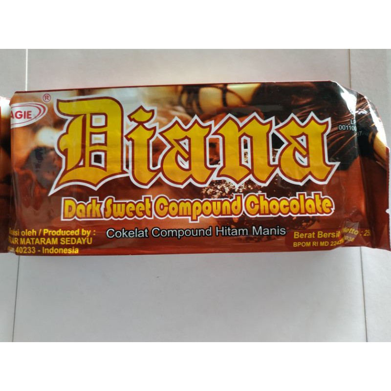 

Coklat L'agie Diana Dark Sweet Compond Chocolate