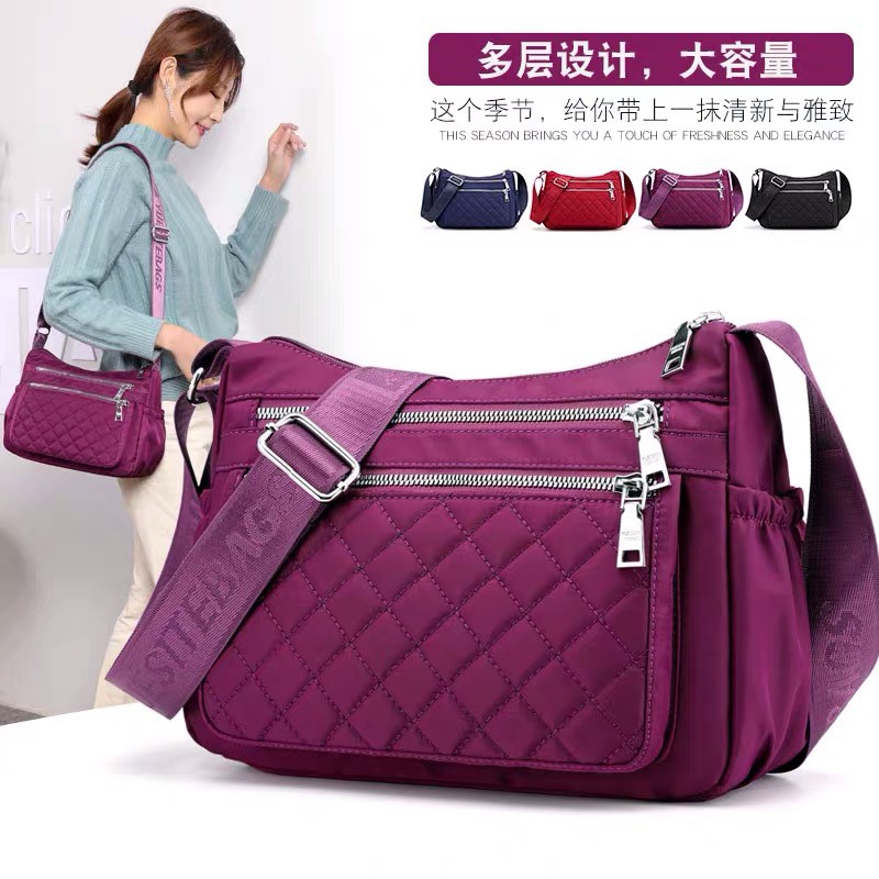 Tas Wanita Import Selempang Chibao Mini Cb788 788 Cb7138 7138 Bordir Bahan Parasut Kualitas Super Shopee Indonesia