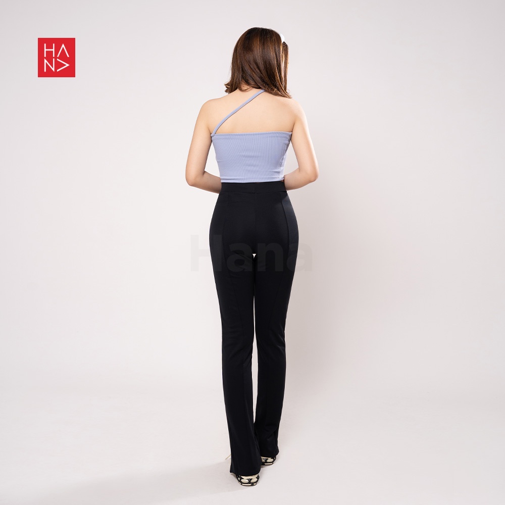 Hana Fashion - Suzy Cross Crop Top Rajut Wanita - CT224