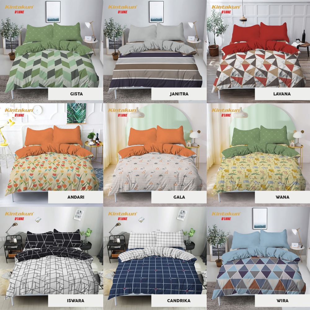 Kintakun Dluxe - Bed Cover SPREI FLAT King (180x200) tinggi 20 Terlaris pilihan