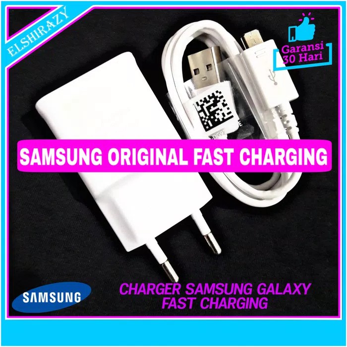 Charger Samsung Galaxy s7 s7 EDGE ORIGINAL 100% FAST CHARGING 15 watt Putih