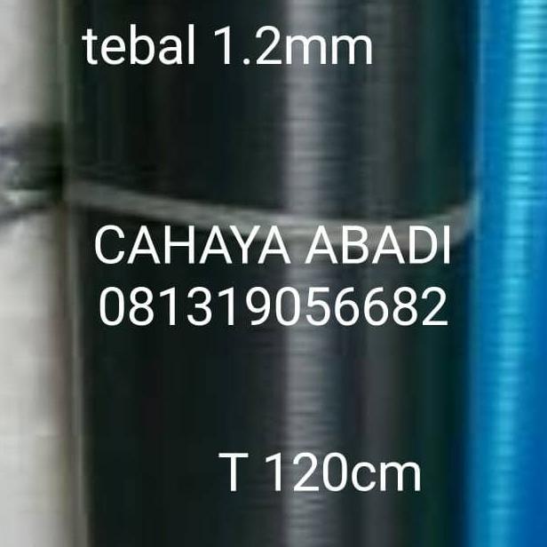 Fiber Glass Pagar Hitam Garis Lebar120Cm