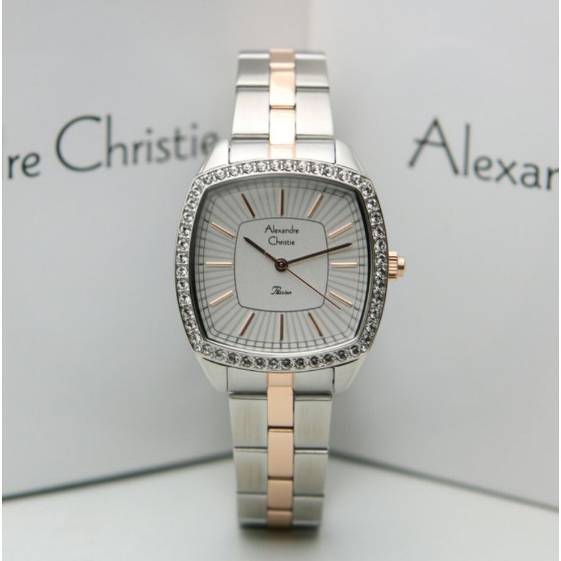 ALEXANDRE CHRISTIE AC 2885 SILVER ROSEGOLD AC2885 WANITA ORIGINAL