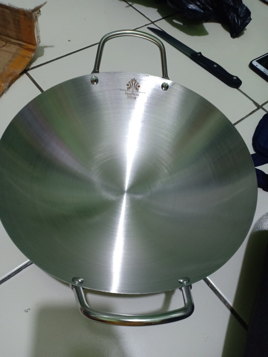 Kuali Stainless Tebal Anti Lengket 30cm,32cm,34cm,36cm