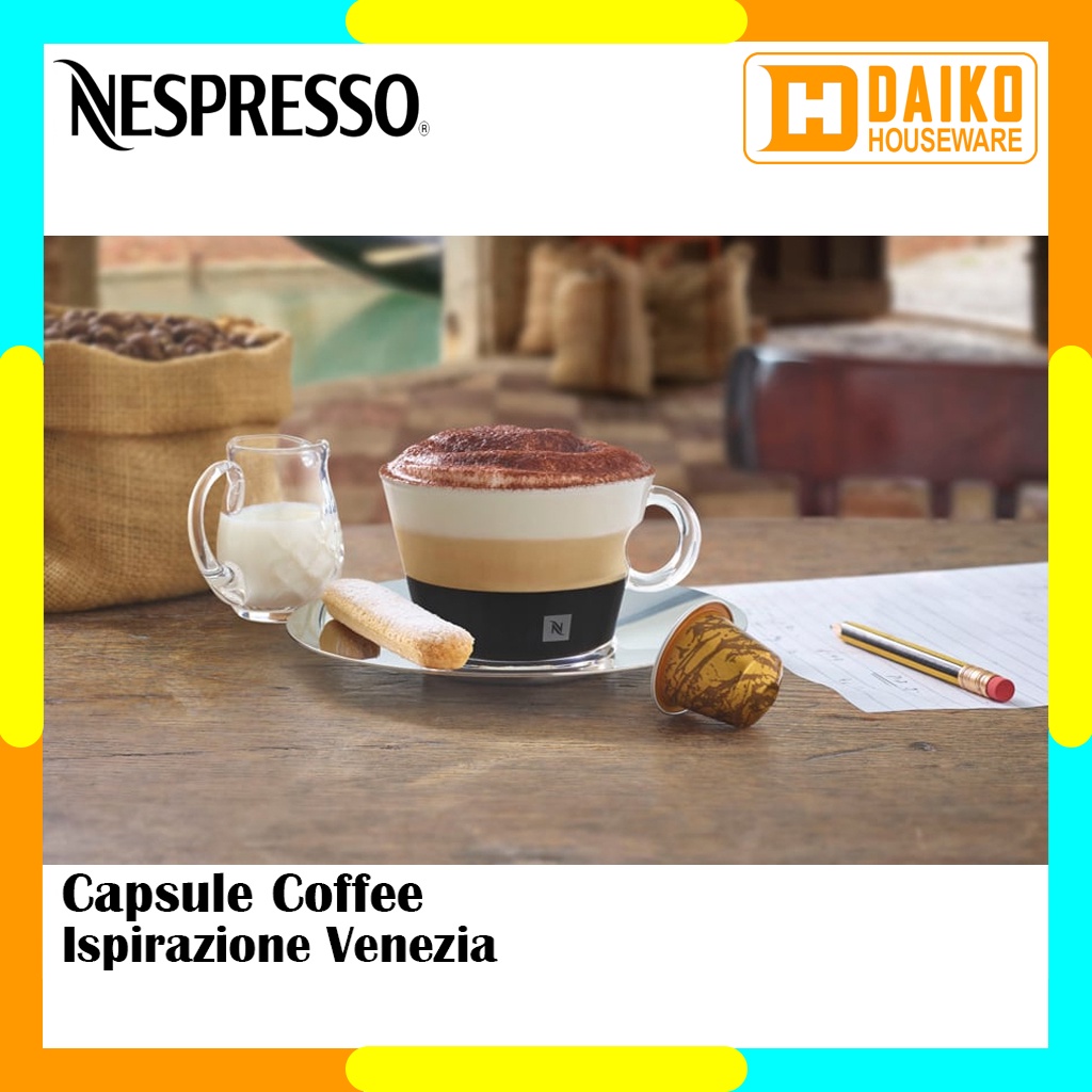 Capsule Nespresso Venezia Original Nestle 1 Pack - Coffee Inspirazione Italiana Kopi Kapsul Expired Panjang