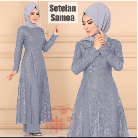 TERLARIS Ashanty Gown baju pesta Brokat Tabur mutiara velvet
