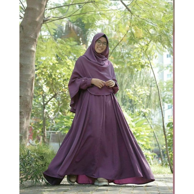 gamis hijab Alila set umrah fatimah
