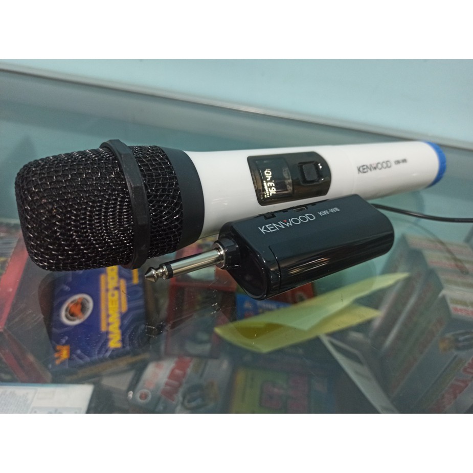 Mic wireless KENWOOD UHF MICROPHONE BERKUALITAS RECEIVER BISA DI CAS