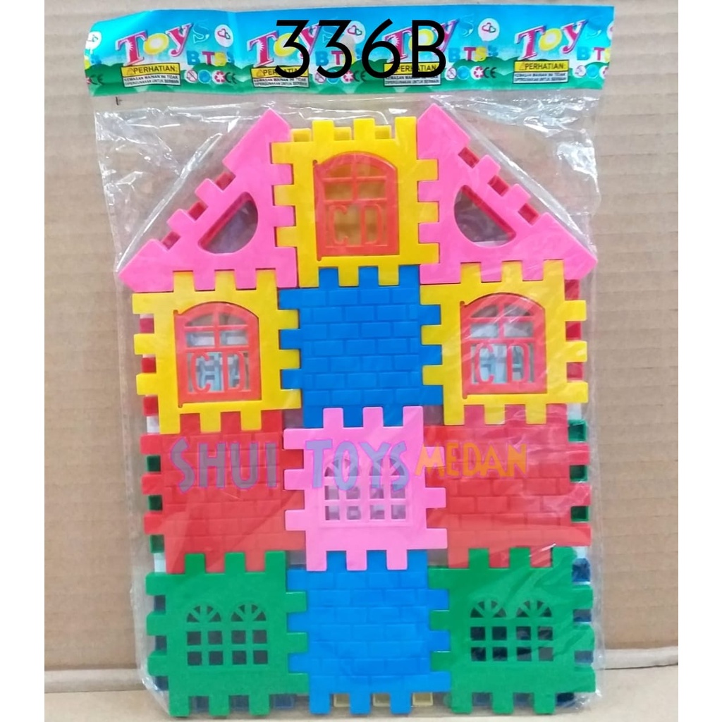 MAINAN EDUKASI ANAK PUZZLE RUMAH / MAINAN BLOCK PUZZLE RUMAH