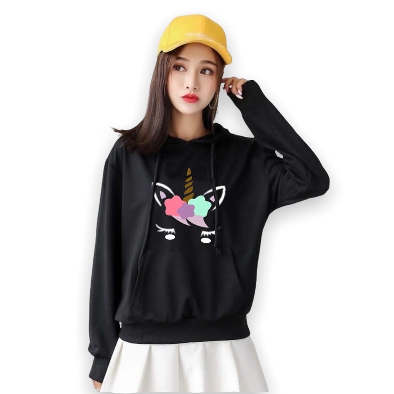 Lilipop.id Sweater Hoodie Wanita Unicorn Jumper