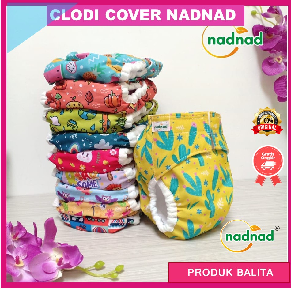 (Grosir) Promo Paket Clodi Bayi Cover Nadnad By Sakina Model Perekat Dan Celana Popok Waterproof